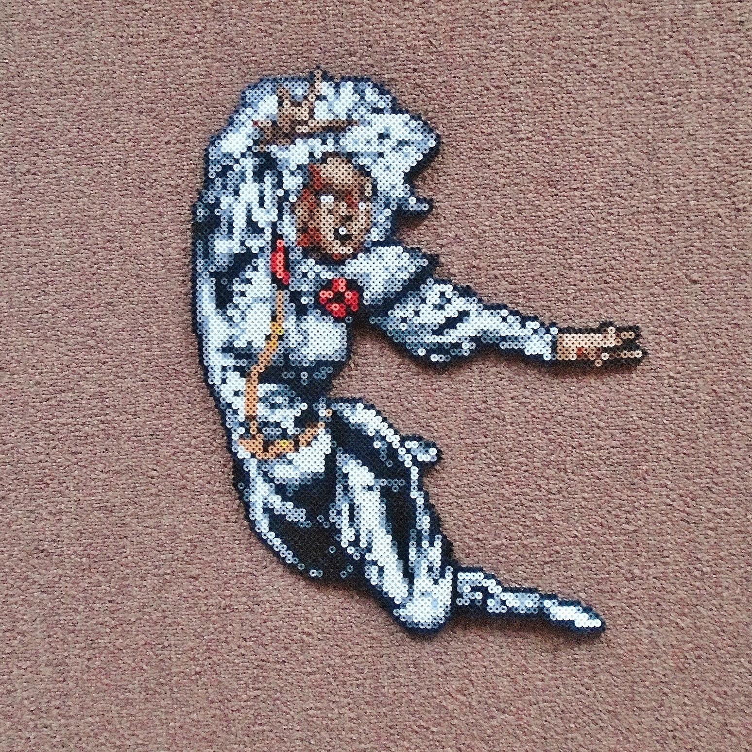 Long Black Fingers Storm Perler Bead