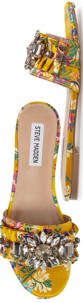 STEVE MADDEN Pomona Crystal Embellished Slide Sandal