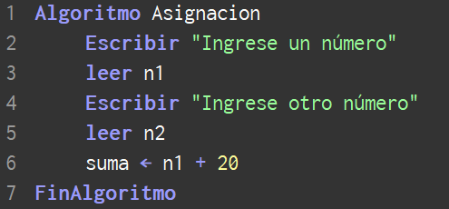 En qué consiste la asignación de una variable