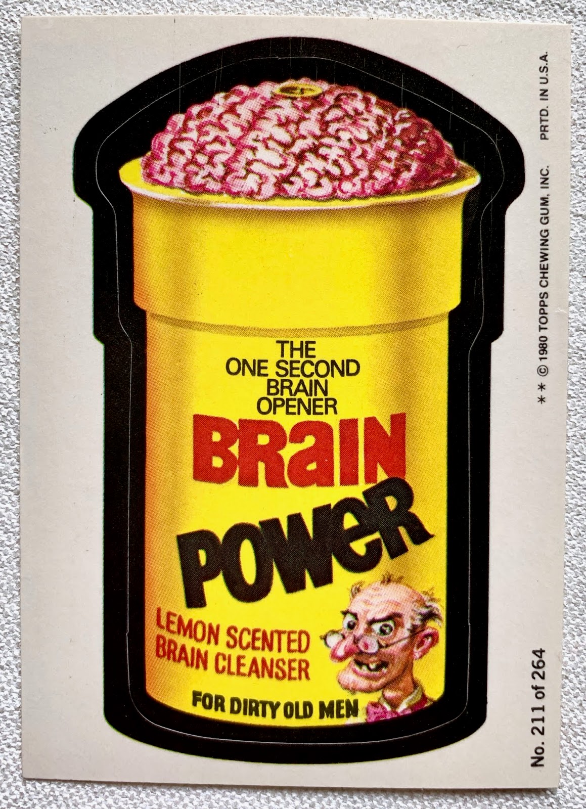 Clean brain. Wacky Pin. Brain Power Drops конфеты. Wacky packages Mrs clean. "Wacky Pin tin".