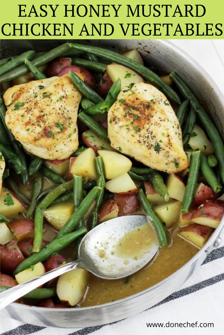 EASY HONEY MUSTARD CHICKEN AND VEGETABLES