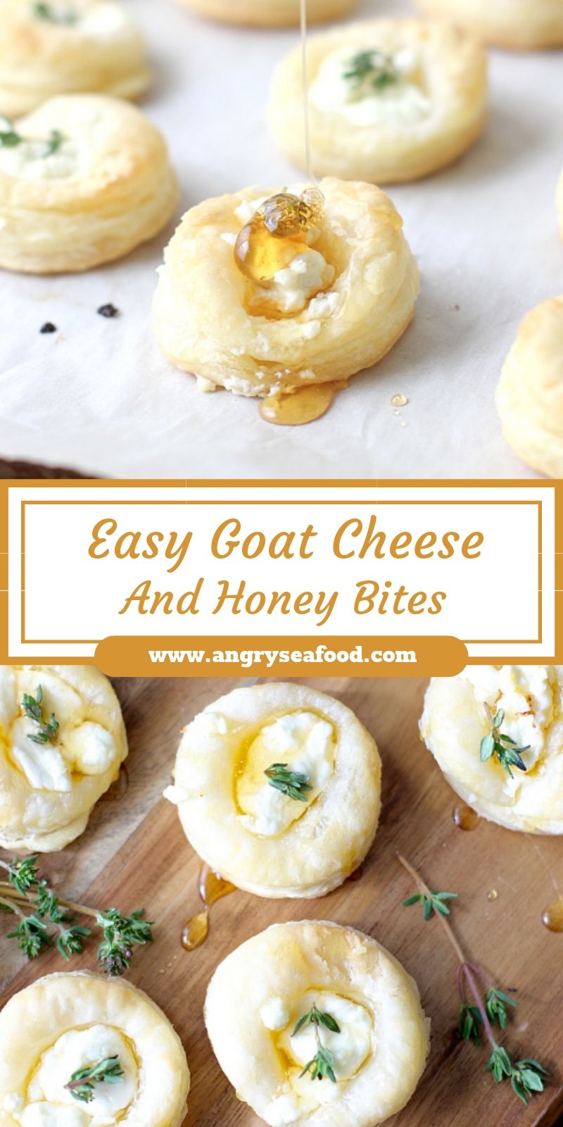 Easy Goat Cheese And Honey Bites
