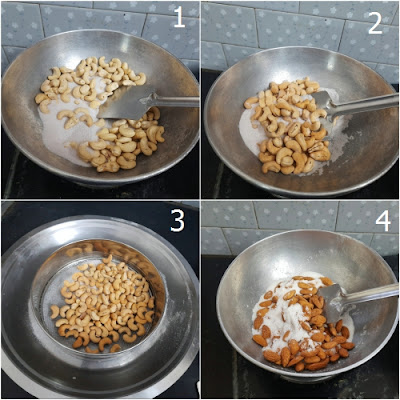 बिना घी के रोस्टेड ड्राई फ्रूट्स कैसे बनाये? (how to dry roast nuts without ghee)