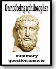 on not being a philosopher question answer