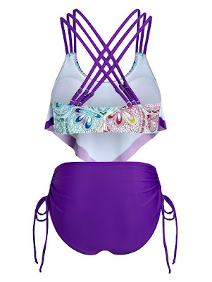 tankini lila parte trasera