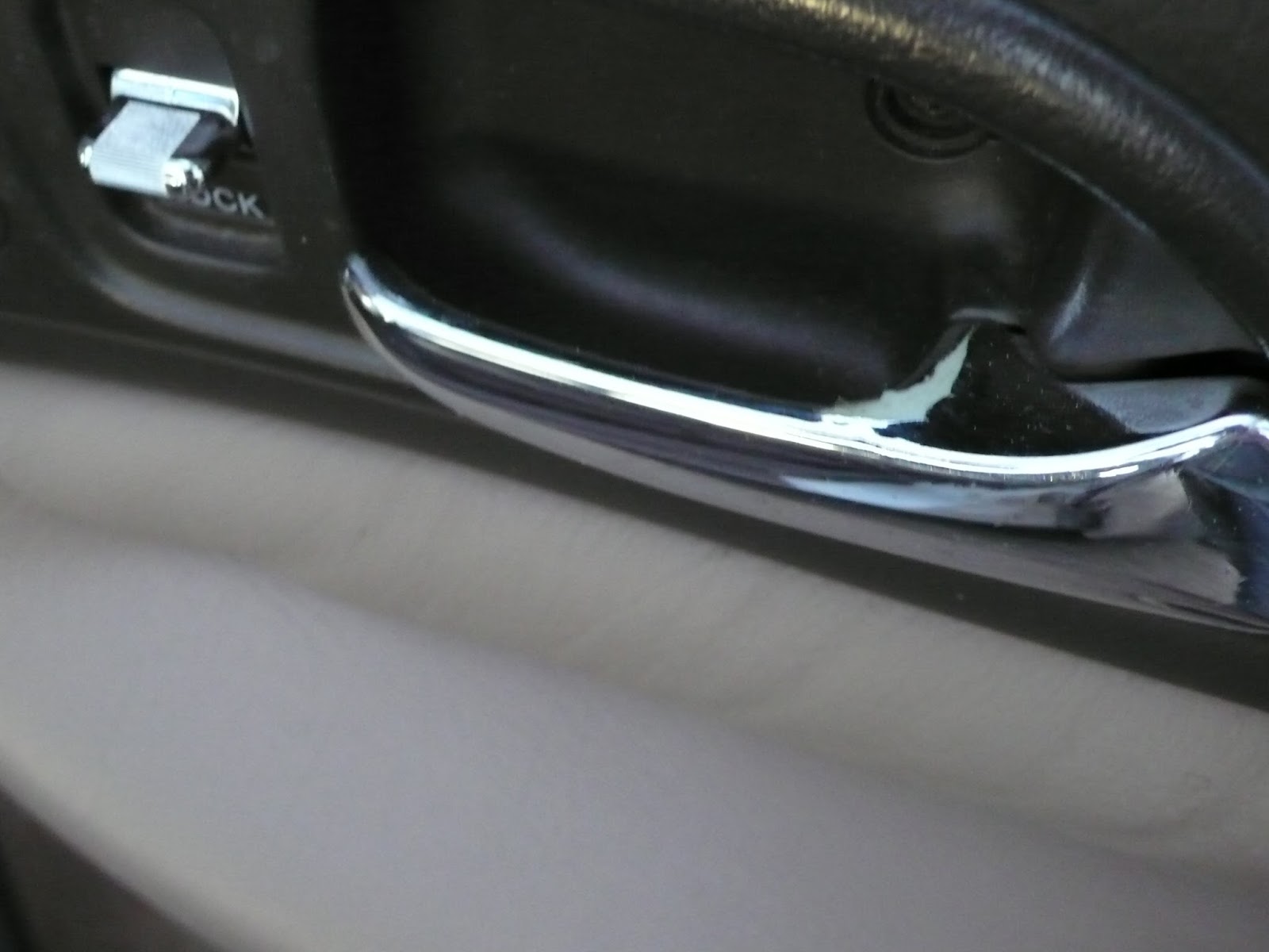 The "Secret" is Gratitude Easy Fix to Cars Peeling Door Handle Metal