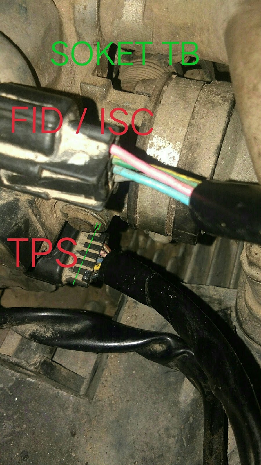 Soket ECU / ECM dan Sensor Lengkap Mio J