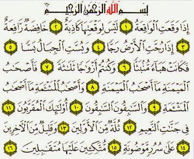 Keistimewaan Dan Manfaat Surah Al Waqiah Artikel Smua 21