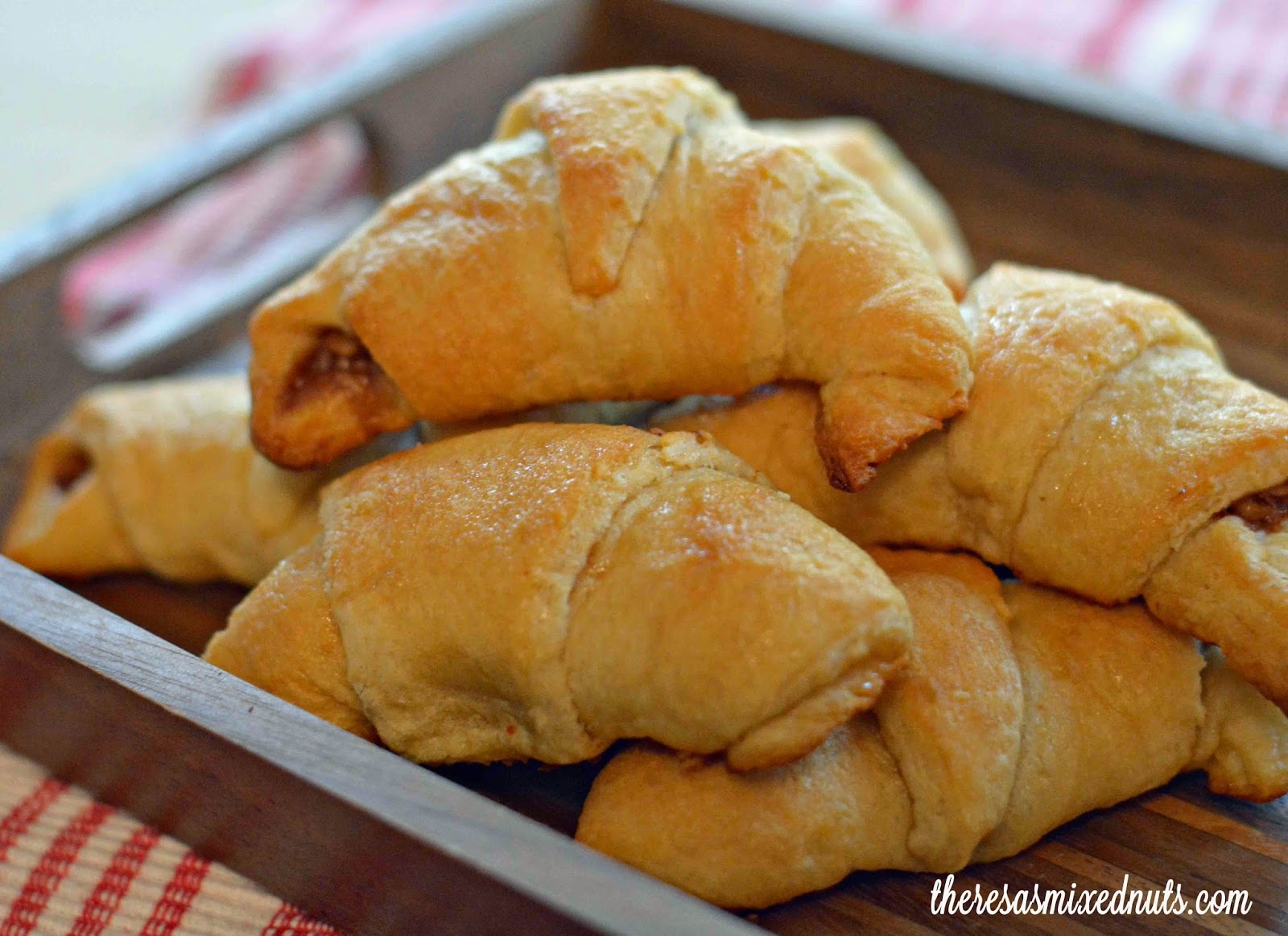 Theresa's Mixed Nuts Walnut Crescent Rolls! Perfect for Christmas Breakfast!