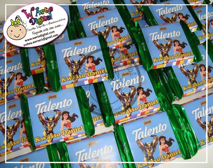 LEMBRANCINHAS, MINI TALENTO - SUPER HERÓIS