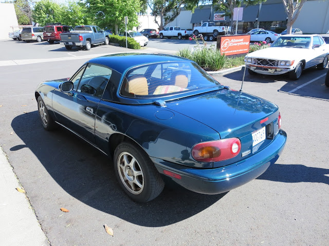 Miata with car paint and collision repairs from Almost Everything Auto Body