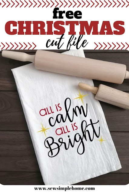 Have a calm and bright holiday season with this fun all is calm all is bright svg cut file.