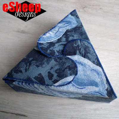 Shabby Fabrics' Origami Gift Box crafted by eSheep Designs