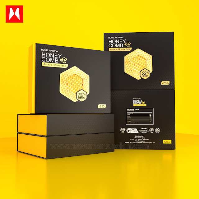 design kotak madu sarang 
