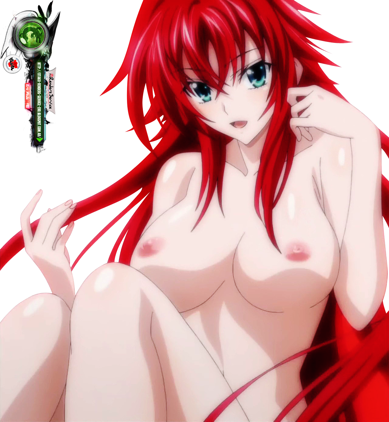 Highschool DxD:Rias Gremory Final Pose Ero Render. 