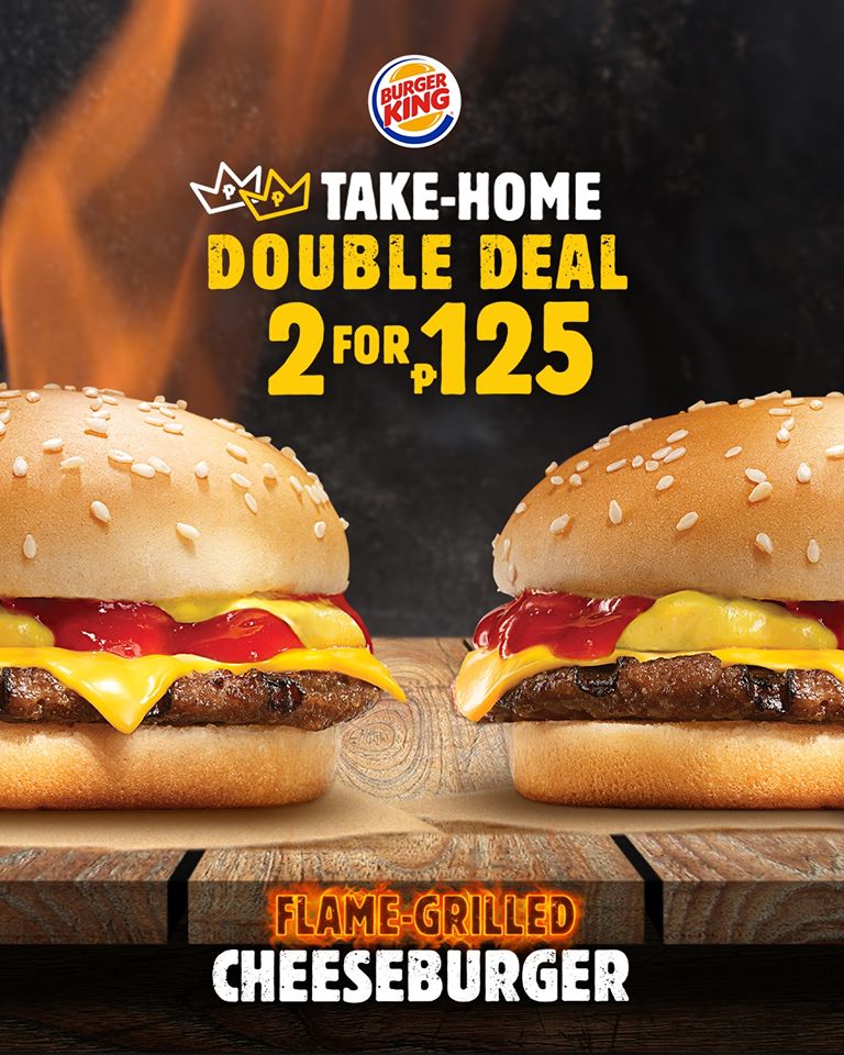Manila Shopper Burger King Take Home Double Deal Promo June 2020