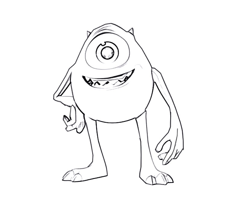 monsters university mike coloring pages - photo #26