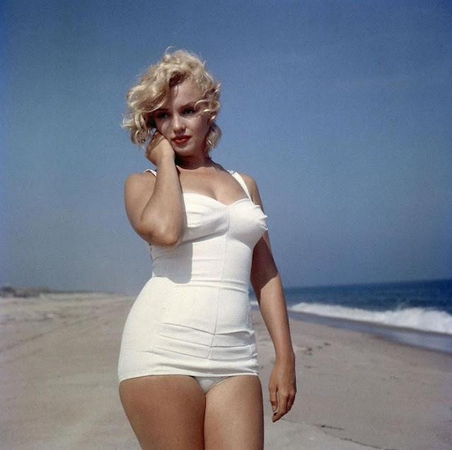 Marilyn Monroe na praia