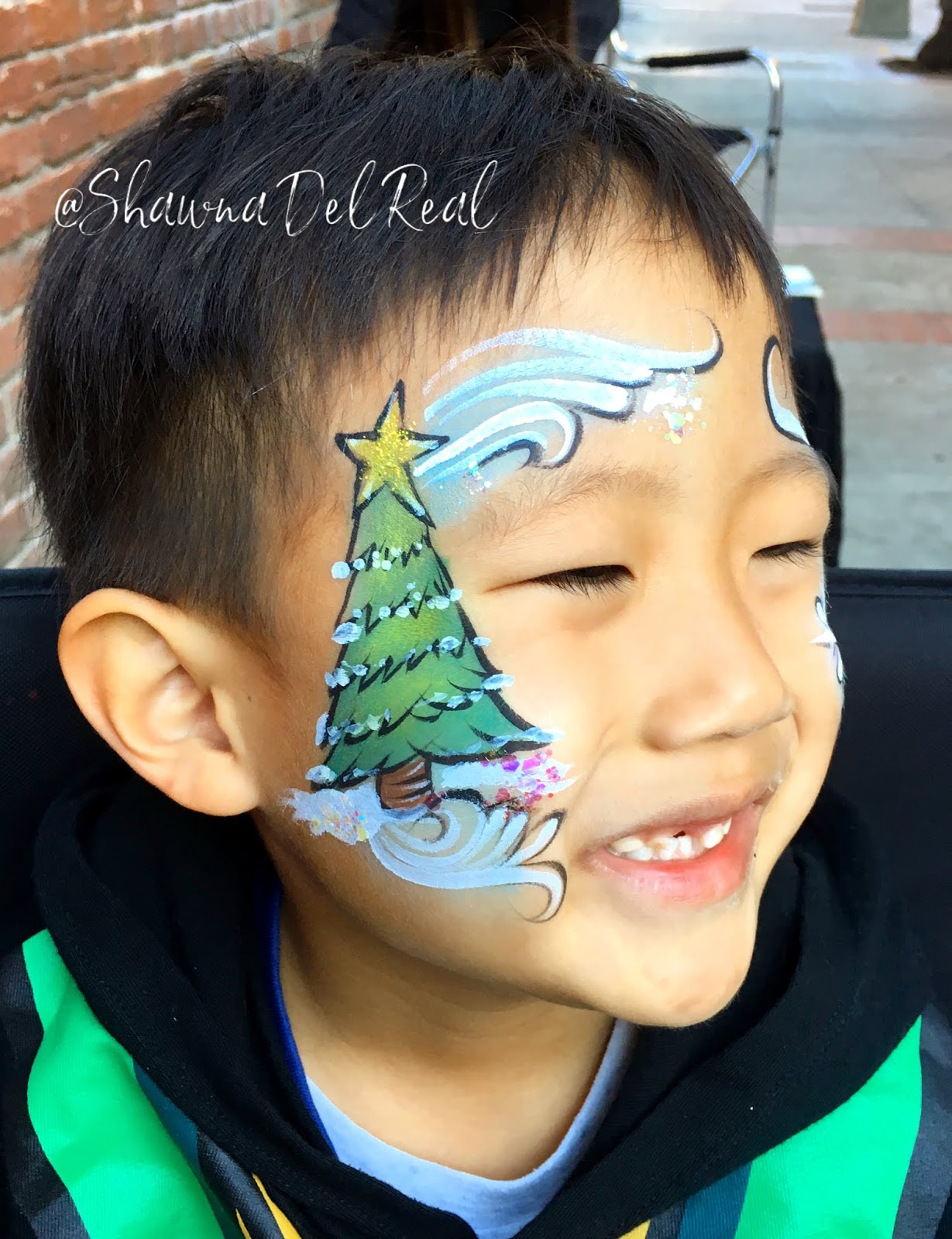 Shawna D. Makeup 25 days of Christmas Face painting designs 2019