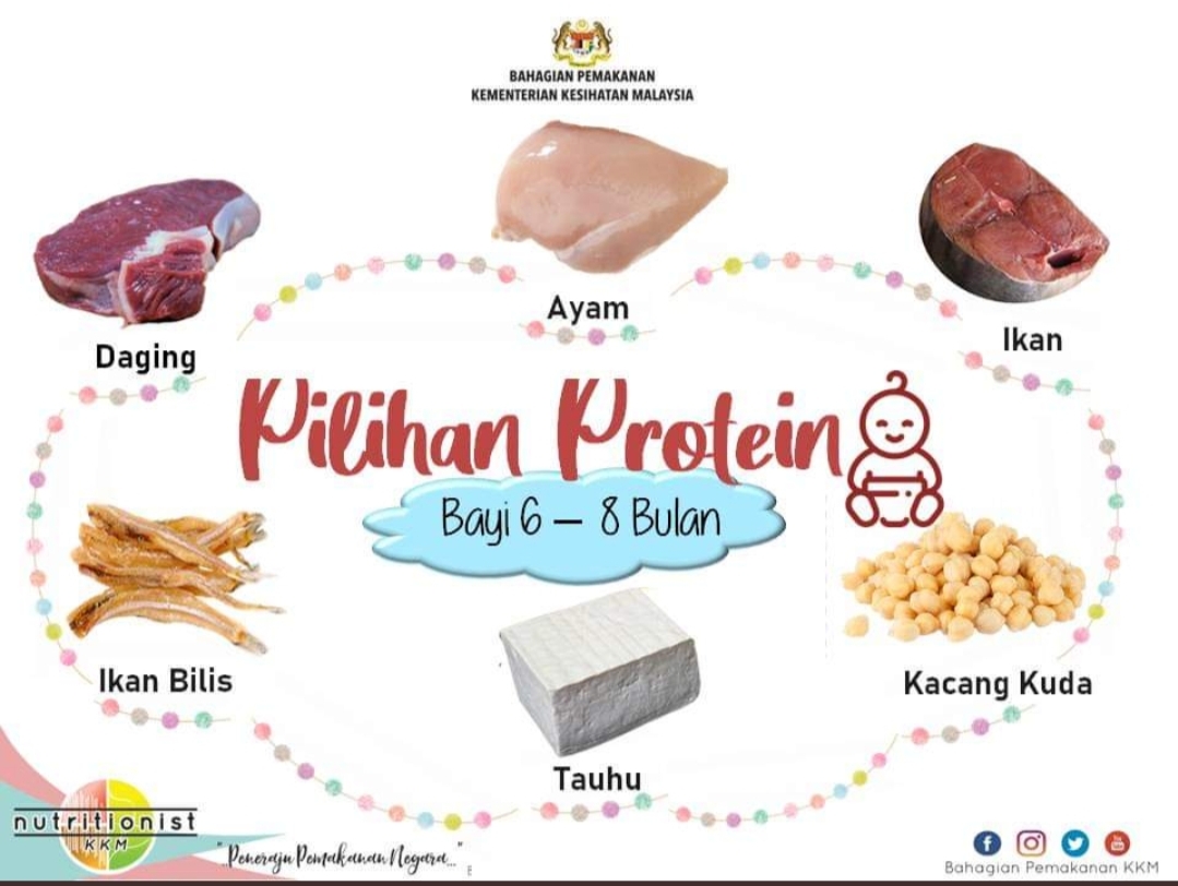 Jadual makan bayi 6 bulan