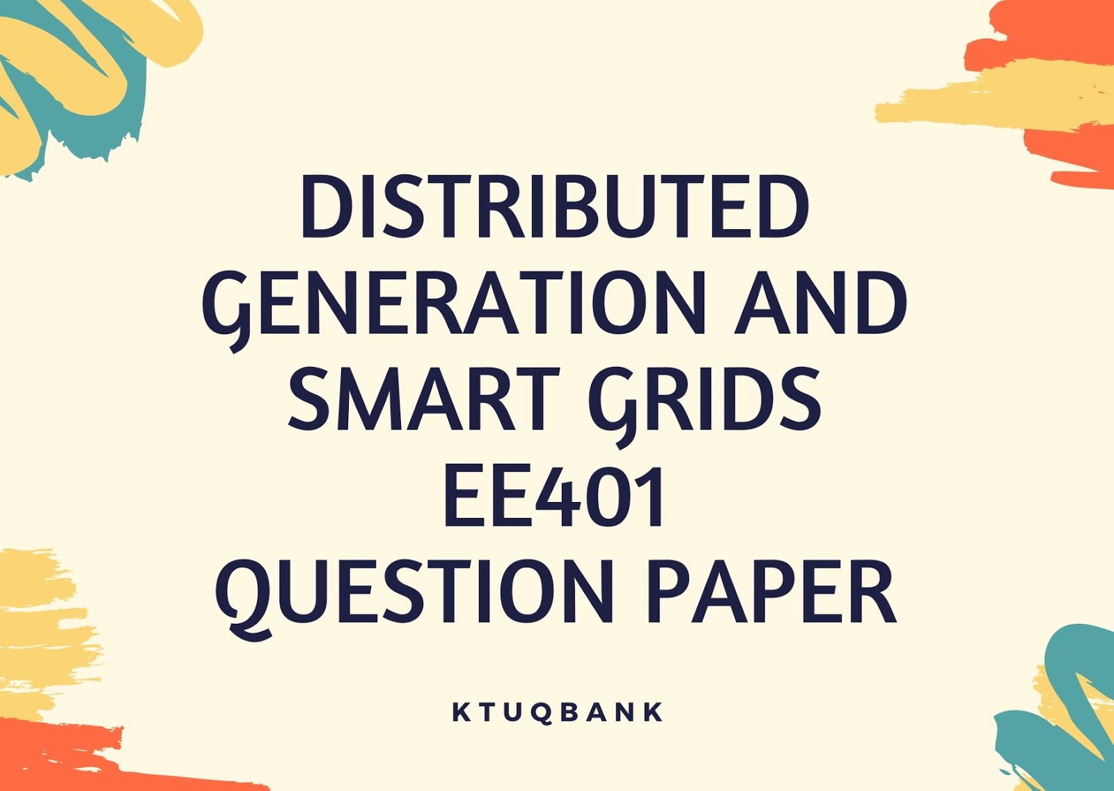 Distributed generation thesis