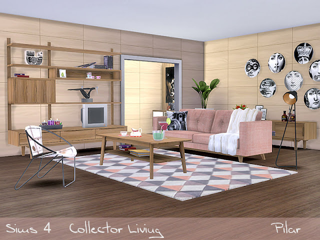 Гостиная — наборы мебели и декора для Sims 4 со ссылками для скачивания