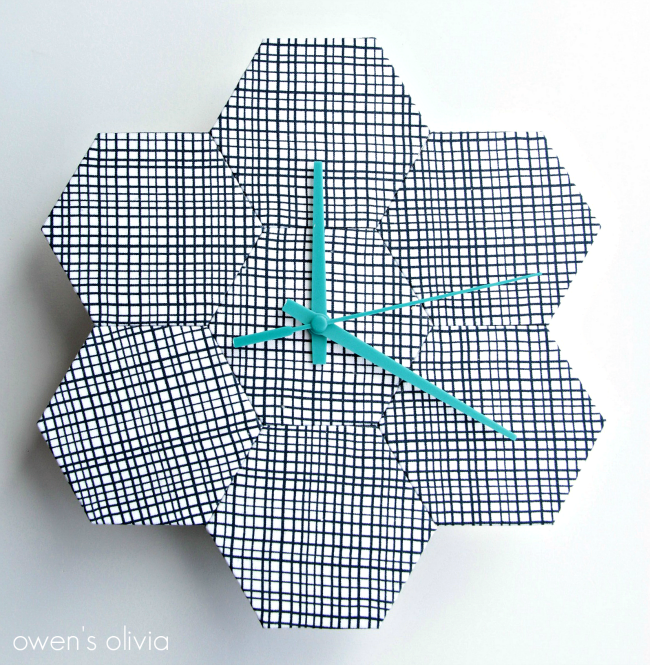 owen's olivia: Fat Quarter Hexagon Clock || Tutorial