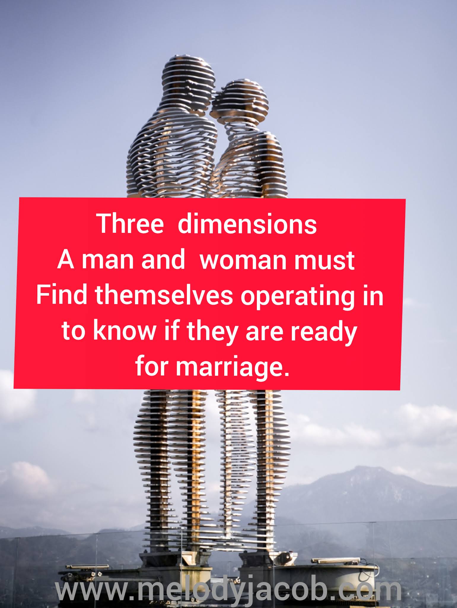 The three dimensions to a great marriage.