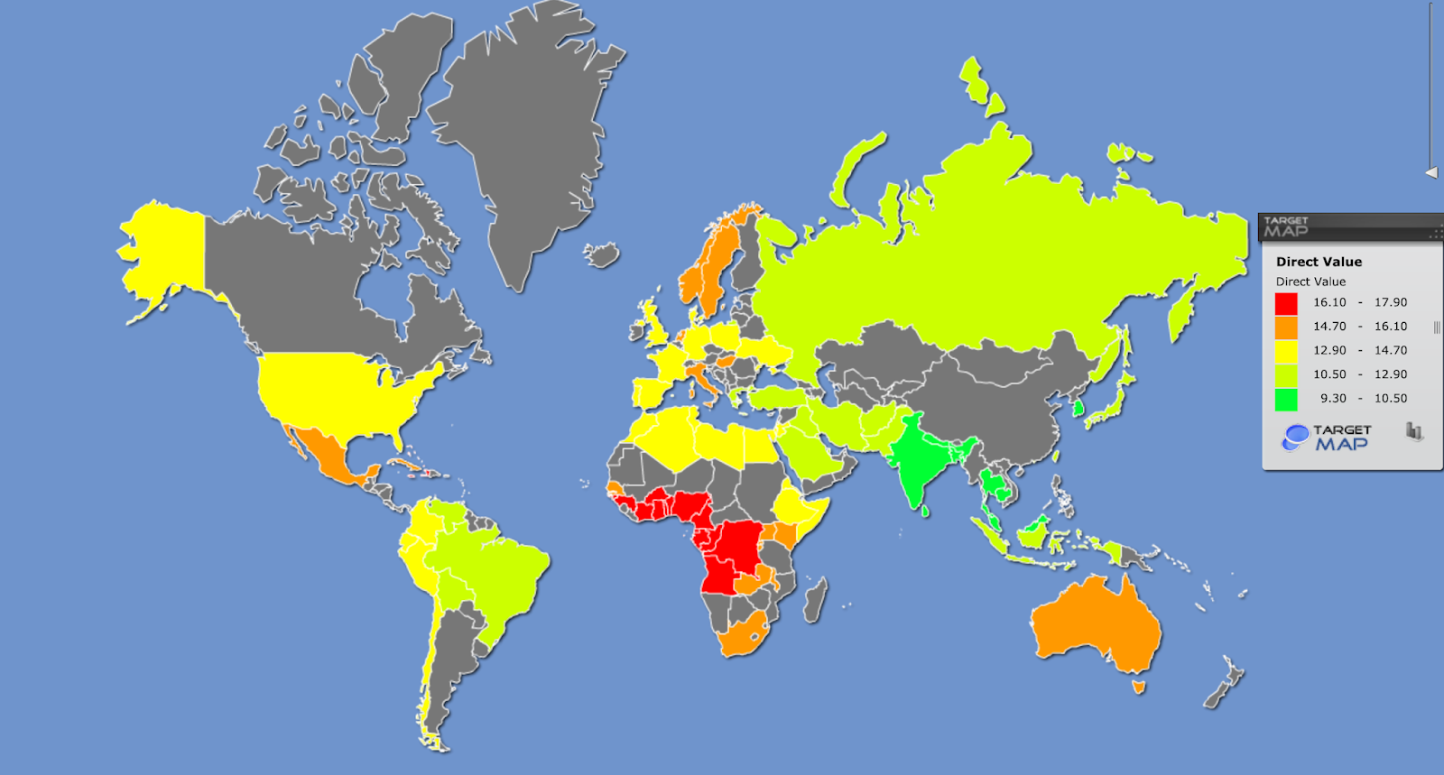 ¿Pequeño o grande? El mapa que muestra el