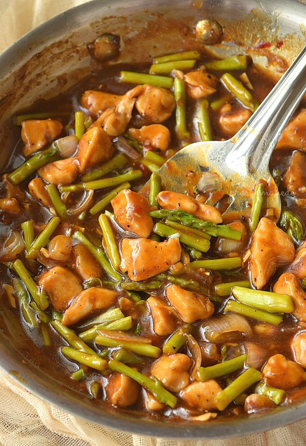 Pepper Chicken StirFry with Asparagus Savory Bites Recipes A Food