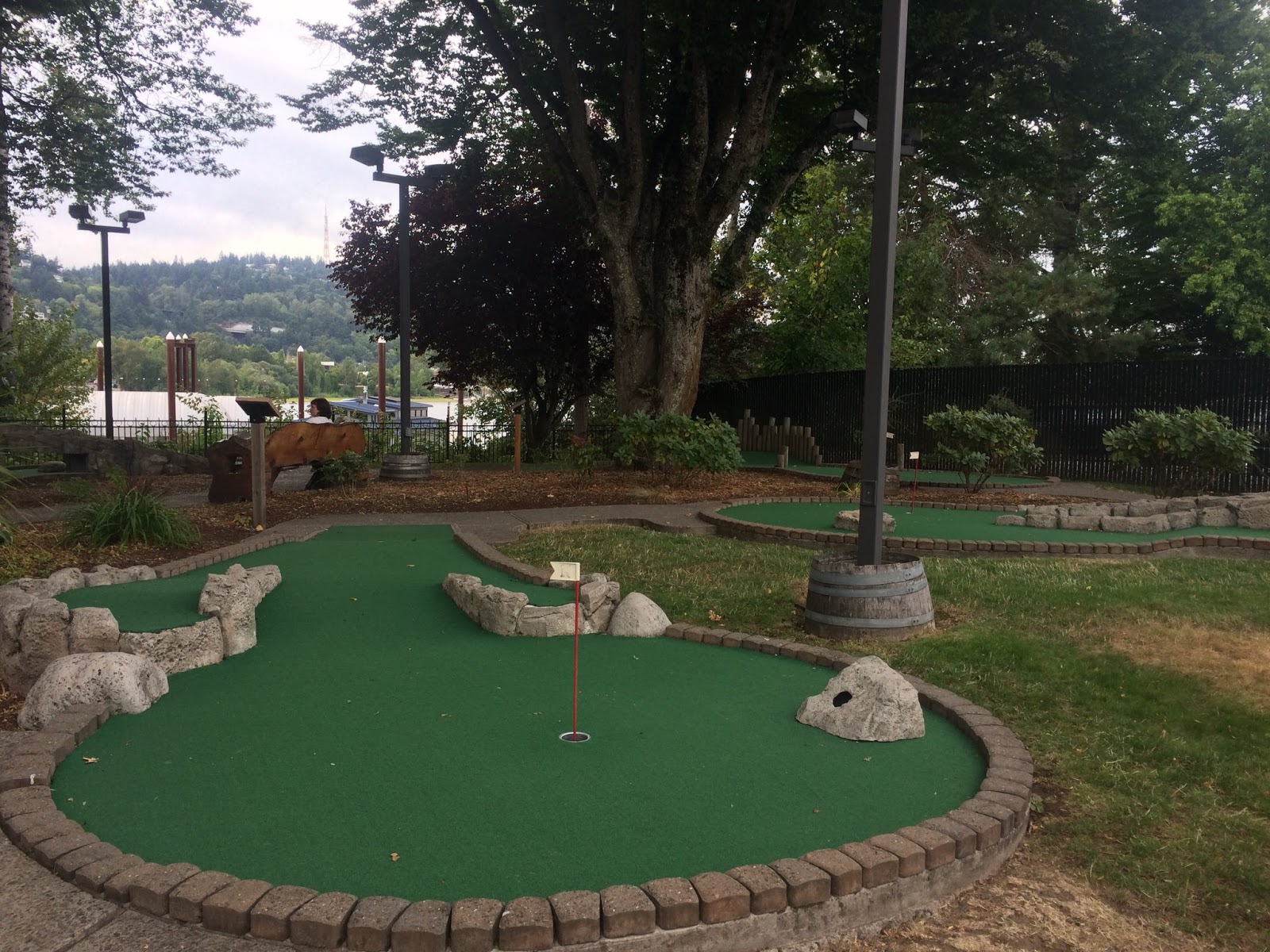 The Ham and Egger Files Mini Golf at Oaks Amusement Park in Portland