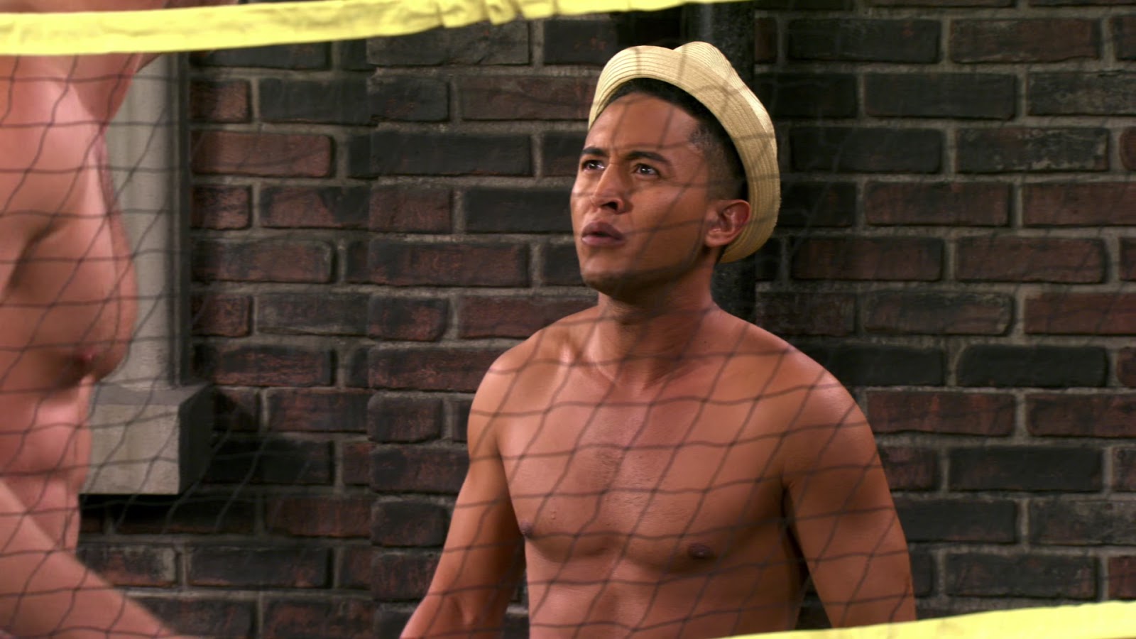 Tahj Mowry and Derek Theler shirtless in Baby Daddy 3-05 "Life's ...