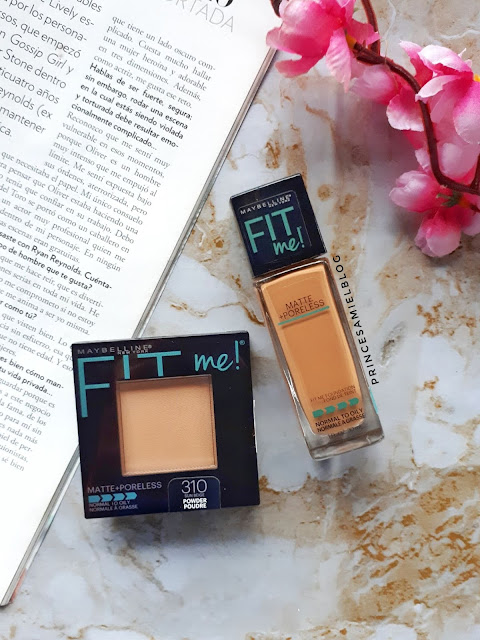 Fit Me Matte + Poreless Maybelline (Base y Polvo)