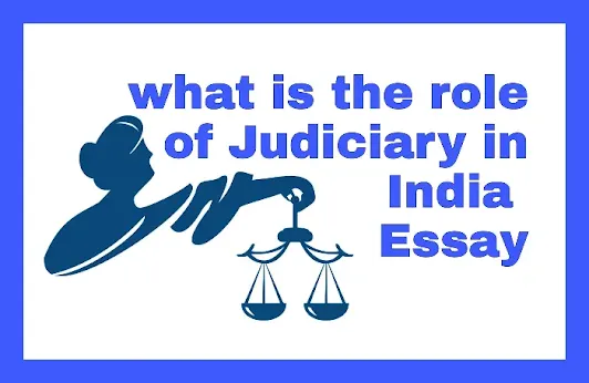 what is the role of judiciary in india essay