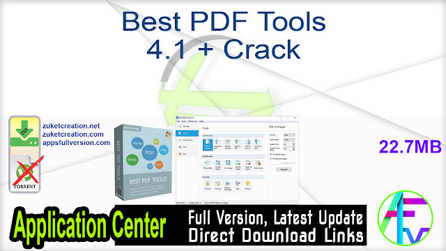 Best PDF Tools 4.1 + Crack