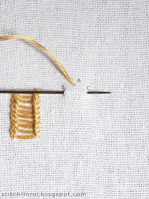 Ladder & Loop stitches tutorial - Stitch Floral