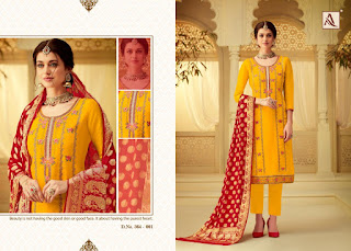 Alok Suits Roop Viscos Upada  Embroidered Salwar Kameez Wholesaler