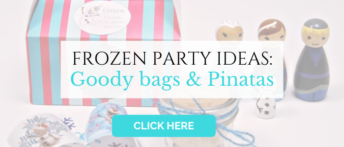 Frozen birthday party ideas, frozen party favors, frozen pinata, frozen birthday party decorations