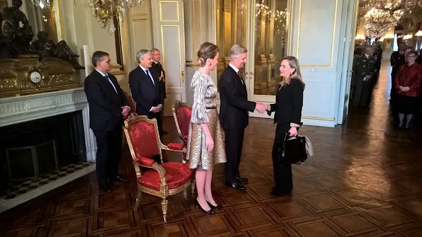Queen Mathilde and King Philippe attended the new year reception held for representatives of SHAPE and NATO 