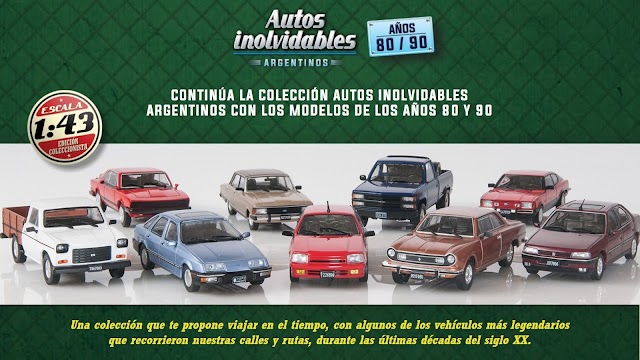 Autos inolvidables argentinos años 80/90 1:43 Salvat Argentina