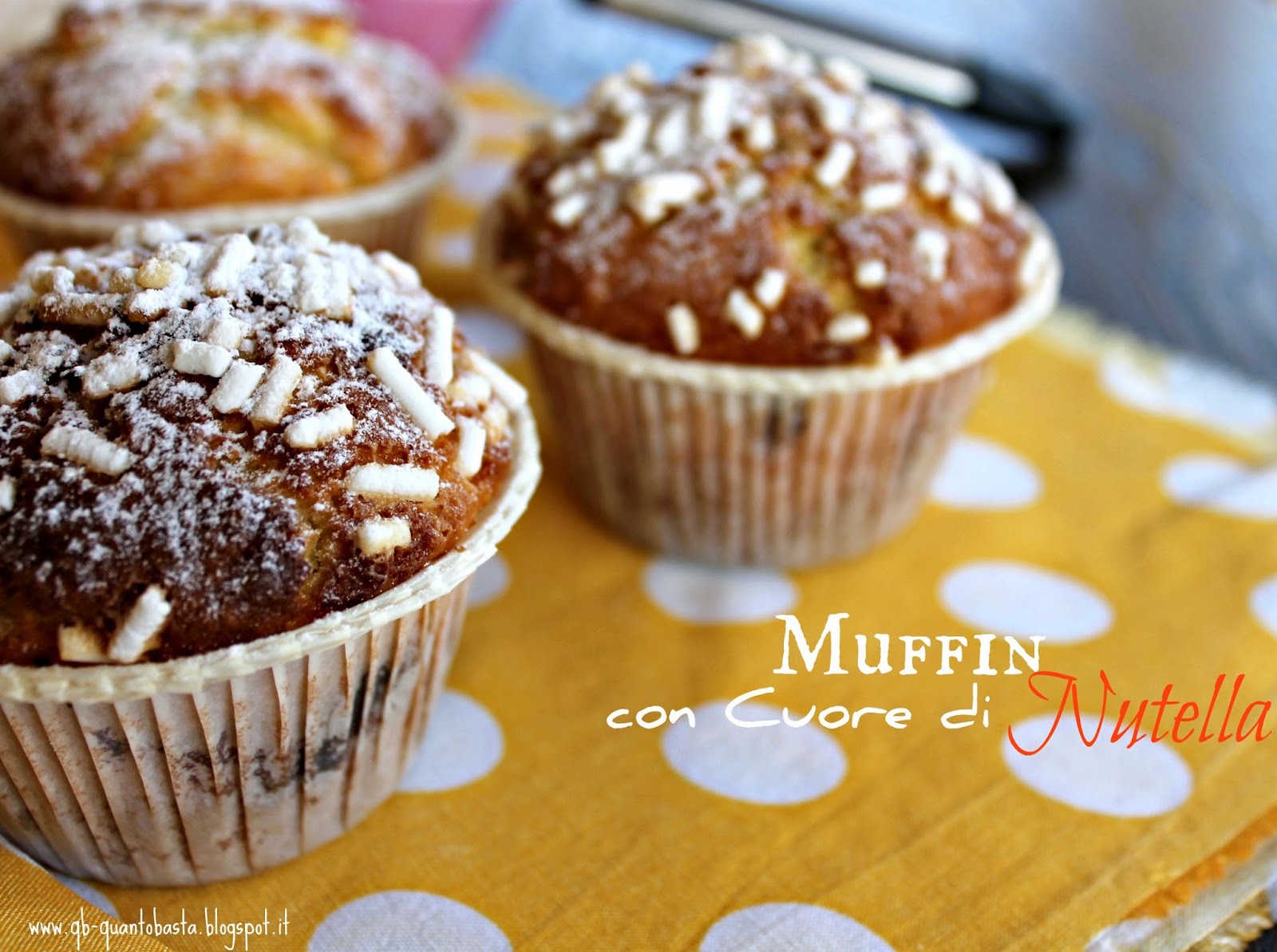 Q.b. - Quanto Basta.: Muffin con cuore di Nutella