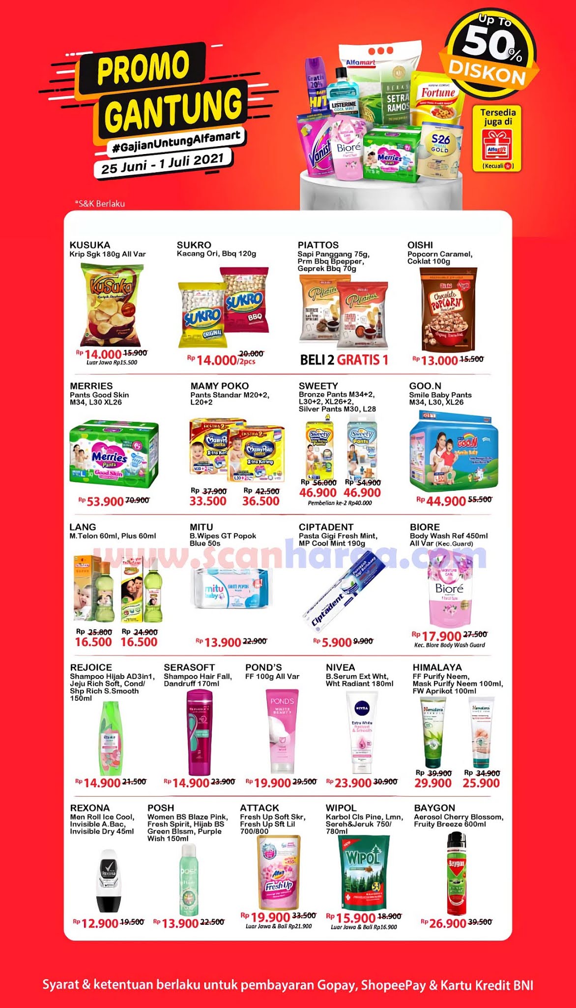 Promo Alfamart Gajian Untung Gantung 25 Juni 1 Juli 2021 Scanharga