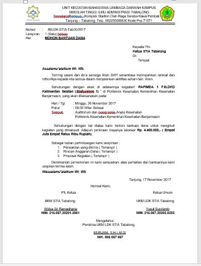 7 Contoh Surat Pengantar Proposal - Lengkap - Mediasiana.com - Media
