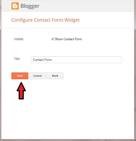 How to Create and Add Contact Form in Blogger