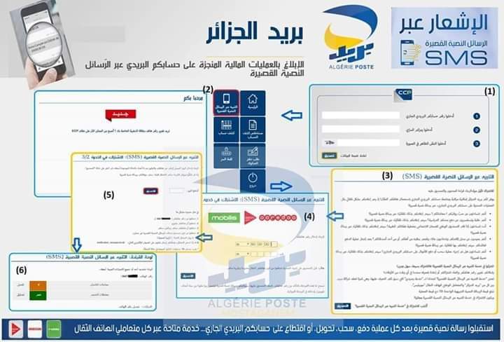 كيفية تفعيل خدمة الاشعارات لتلقي رسالة جديدة sms عند دخول الراتب او رصيد لحسابك البريدي الجاري 1 كيفية تفعيل خدمة الاشعارات لتلقي رسالة جديدة sms عند دخول الراتب او رصيد لحسابك البريدي الجاري 1