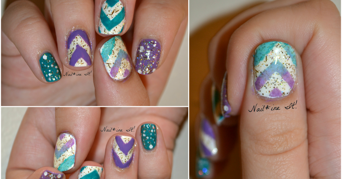 Nail*ine It!: Chevrons and Lush Lacquer Snow Angel