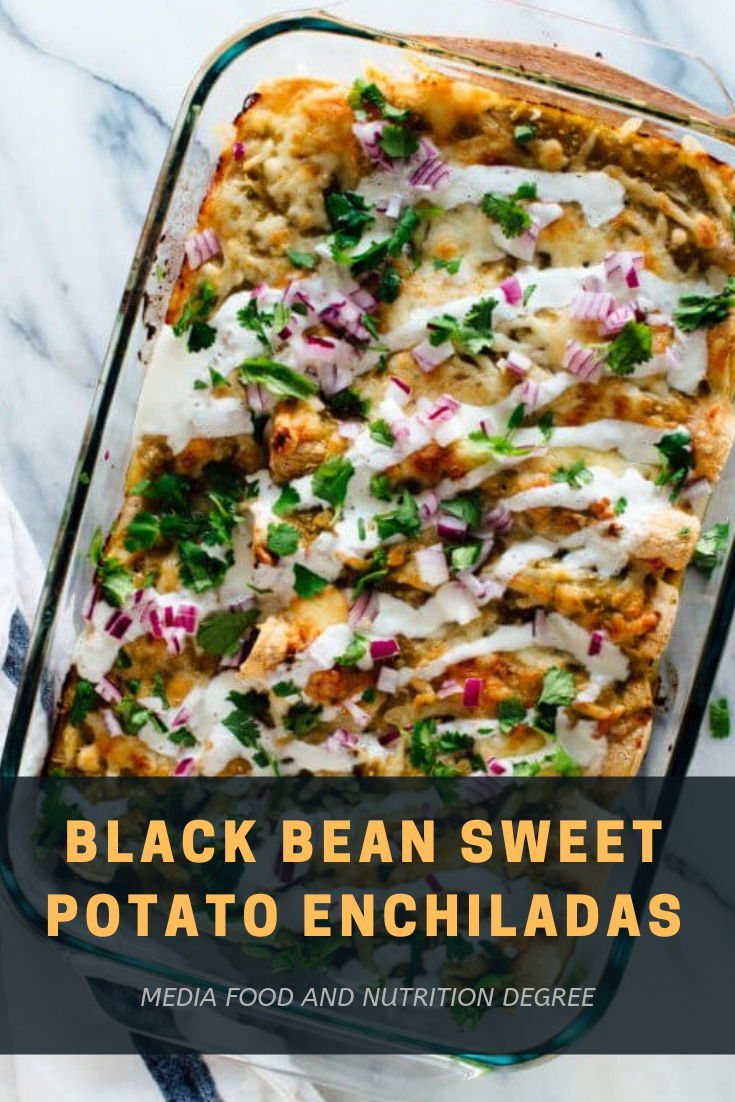 BLACK BEAN SWEET POTATO ENCHILADAS HEALTHYVEGAN ENCHILADAS Media