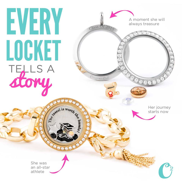 Graduation Origami Owl Living Locket available at StoriedCharms.com