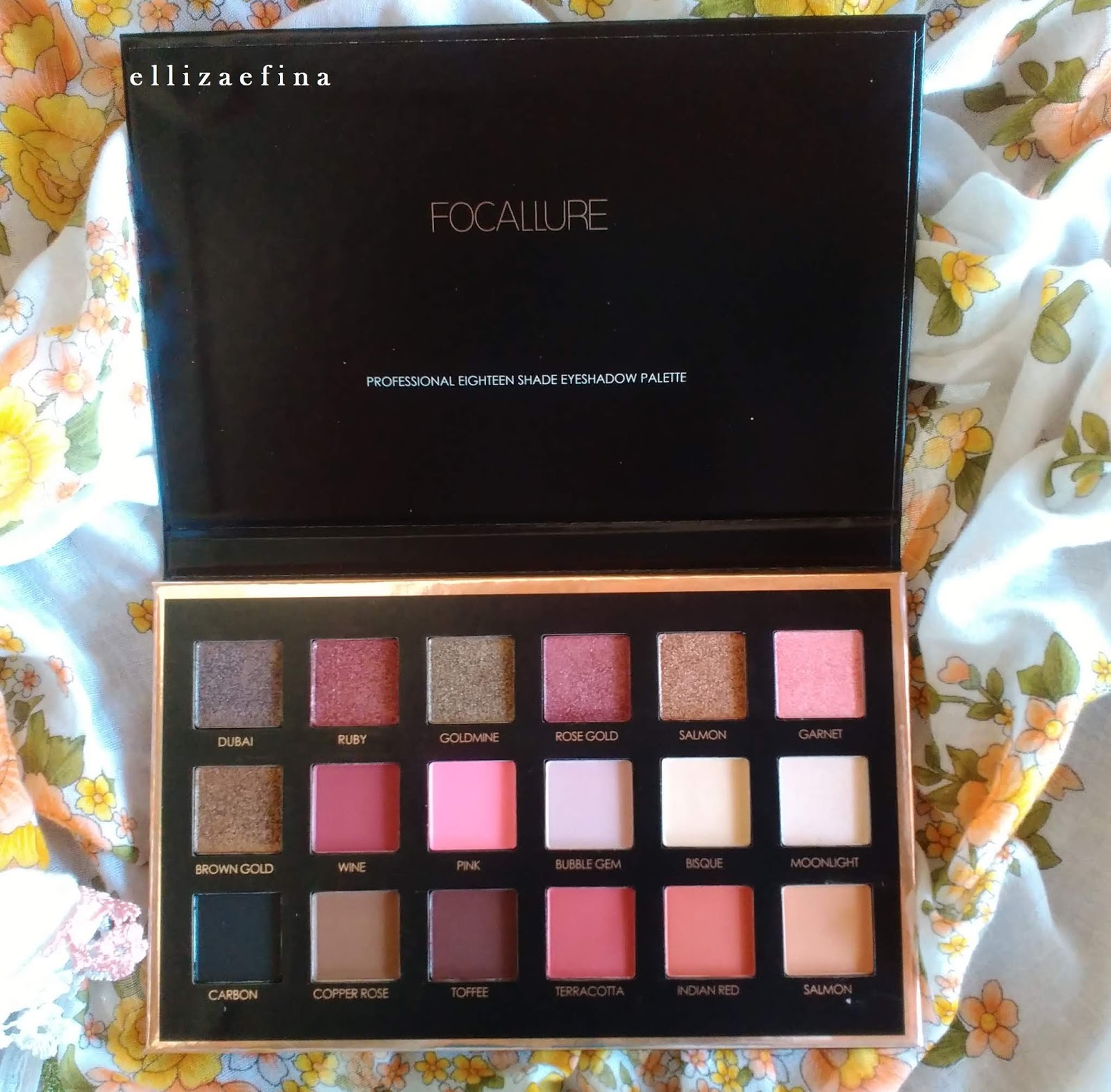 Focallure 01 Bright Lux REVIEW & EYEMAKEUP LOOK.