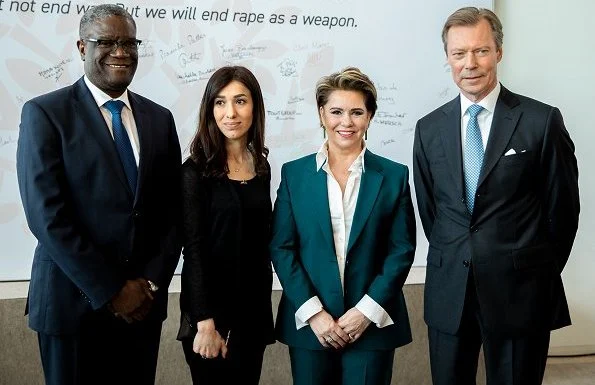 Prince Felix, Princess Claire and Archduchess Marie-Astrid Dr. Denis Mukwege and Nadia Murad